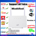 4G LTE CPE Router Modem RJ45 LAN WAN External Antenna WiFi Wireless Hotspot With Sim Card Slot. 