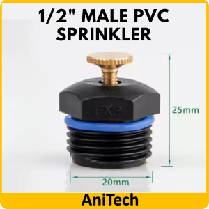 Malaysia Ready Stock Yard Garden Gas Sprinkler Head Water Lawn Irrigation Cooling Spray System thread sprinklers lawn watering MY Agriculture Adjustable Flow Nozzles Dripper Siram Pokok Sayur Kebun 1/2”/PVC/4分喷头