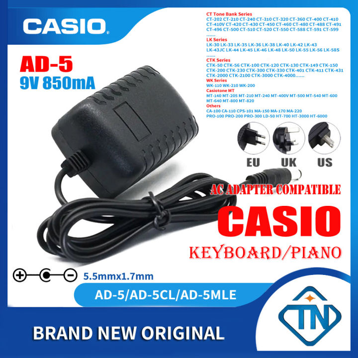 TOP CHARGEUR * Adattatore Caricatore Caricabatteria Alimentatore 12V Per Tastiera Roland E-12 E-14 E-16