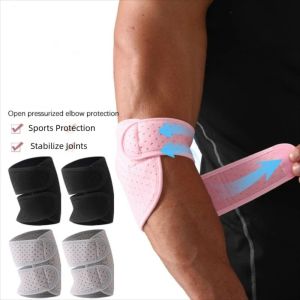 INVADER Adjustable Compression Elbow Brace Double Strap Breathable Elbow Support Brace Professional Support Brace Elbow Compression Sleeves Men