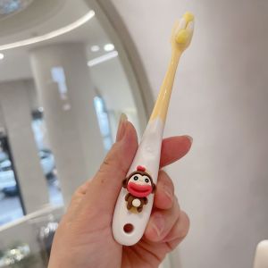 Baby With Case Eco-Friendly Kids Toothbrush Baby Little Dinosaur Teeth Care