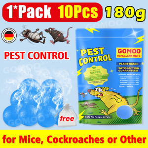 GOMOO Rat Repellent Pills 10 PCS Rat Poison Killer Drives Away Rats Mice Long Lasting Effect Up To 50 Days Non-Toxic Safe For Children Pets Odorless For Home Kitchen Garage Storage Room