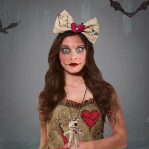 New Halloween Products WOODOO Doll necklace headband costume accessories and props cosplay Performance costume hair accessories