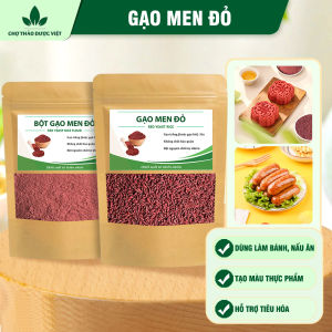 Gạo men đỏ 100g bột và hạt tùy chọn hồng cúc mễ - Chợ Thảo Dược Việt