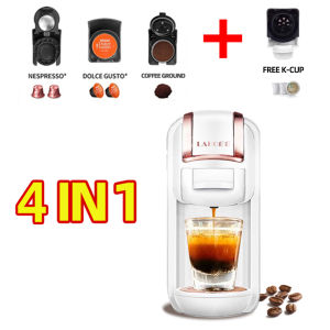 ❤️ Lahome HOT / COLD 6 in 1 Capsule Coffee Maker Machine On Sale Multiple Capsule Espresso 4 in 1 & 5 in 1 Nespresso / Dolce Gusto / Coffee Ground / K-Cup / ESE POD Compatible:  Starbucks Nestle Capsule  Household Coffee Cafeteria Ture 20 Bar