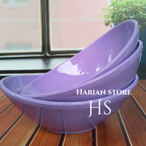 3  pcs mangkuk oval diner tebal model lonjong besar tahan panas