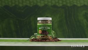 Flukers Buffet Blend Tortoise Diet Veggies with Fortified Pellets 6.75 oz