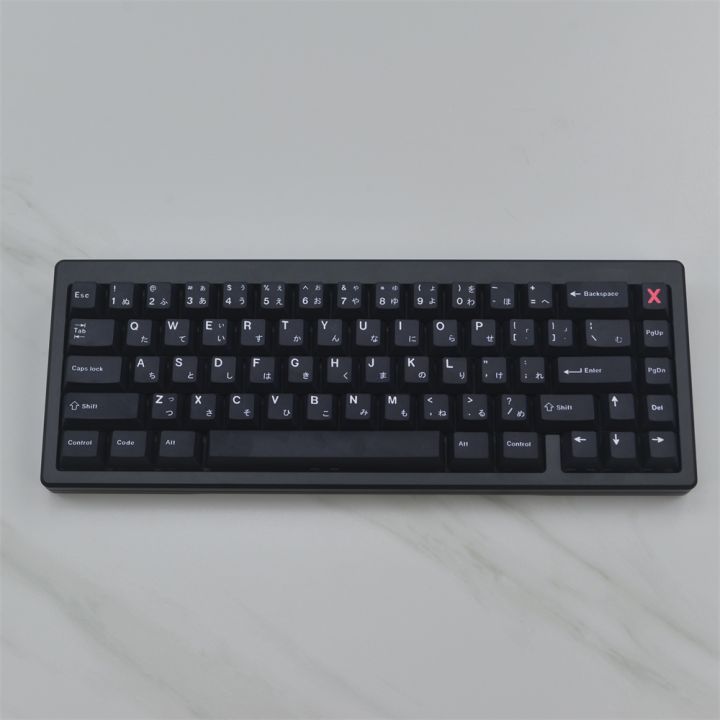 【Keycap only】gmk wob Keycap 129 phím anh đào hồ sơ PBT năm mặt thăng hoa tối giản màu đen Nhật Bản keycaps với 2U 1,75u ca cho công tắc Cherry MX Bàn phím cơ