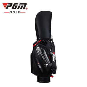 PGM Stand Bag Durable Large Capacity Golf Staff Bag with Waterproof PU Design Can Hold Full Set of Golf Clubs QB034