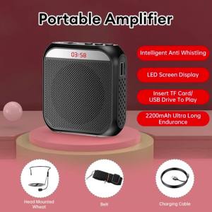 S19 Portable Voice Amplifier Teaching/Tour Guide/Promotion Sound Speaker Rechargeable Player With Microphone For Teachers