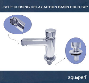 *SG READY STOCK* AQUAPERL- APD650 Self Closing Delay Action Water Saving Basin Cold Tap