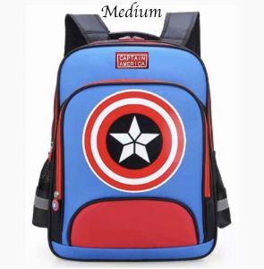 WWH17 Tas Sekolah Anak SD Ransel Tahan Air Captain Backpack Import TKM