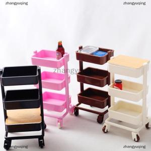 [COD] zhangyuqing 1:12 Dollhouse Trolley Dining Cart w Wheel Storage Shelf Furniture Decor Toy