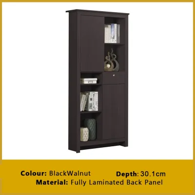 Living Mall Brock Series Open Shelves Display Cabinet Bookshelf Storage in 3 Colours