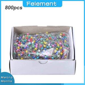 800pcs/Box Colorful Pearl Head Pins Sewing Pins With Head