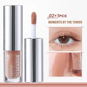 SIXIS Độ bão hòa thấp Phấn mắt dạng lỏng Tông màu đất Công thức chống thấm nước Phấn mắt lì Tự nhiên Lấp lánh mờ Phấn mắt đơn sắc Trang điểm hàng ngày