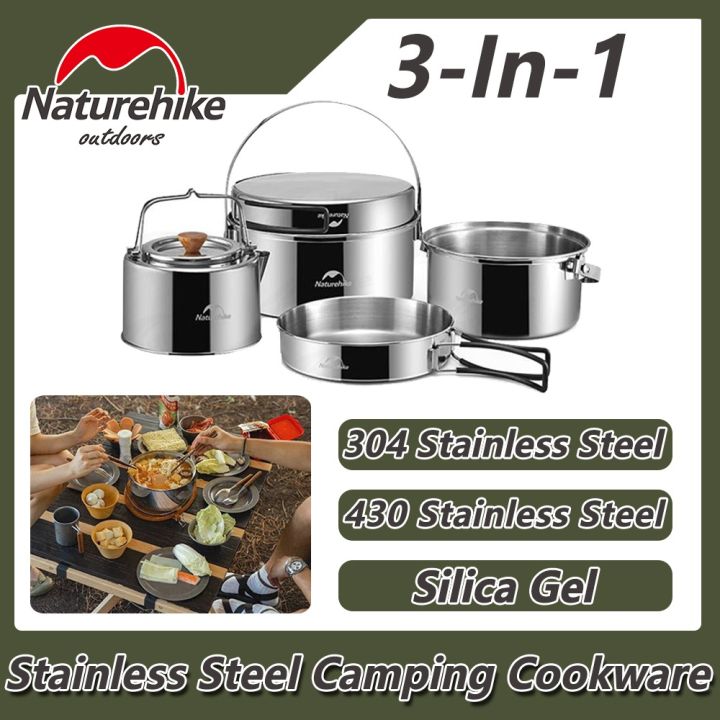 Ustensiles de cuisine pour camping en plein air Bouilloire portable Ensemble de