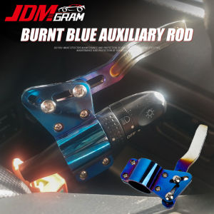 Universal Car Turn Rod Adjustment Steering Wheel Chrome Auto Signal Leve Extension Position Up Kit Automobile Interior Accessories