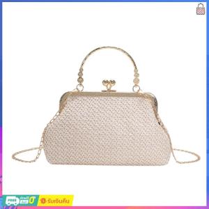 Elegant Chain Women Evening Bag for Formal Events Stylish Clutch Purse with Exquisite Weaving Design for Weddings and Parties