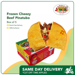 Jamaican Pattie Frozen Cheezy Beef Pinatubo Boxes  - Frozen Pattie Meat