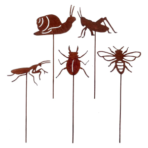 Iron Animal Sculpture Outdoor Decoration Vintage Styles Garden Ornaments Durability Weatherproofed