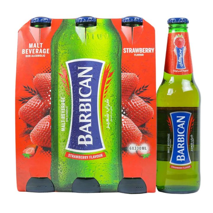 Barbican Strawberry Flavor Non Alcoholic Drink 6 Bottles 330ML | Lazada