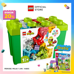 LEGO DUPLO 10914 Classic Deluxe Brick Box (85 Pieces) [ Kids Learning Toys Toddler Toys Building Blocks Number Toys Imagination Toys ] Balok Mainan Anak (1 Tahun+)