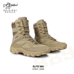 Sepatu Tactical Elite 566 PDL 8 Inch Gurun/Hitam Boots