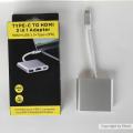 Cáp chuyển USB Type C to HDMI 4K + USB 3.0 + USB C. 