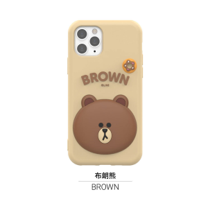 (Silicone&Soft)100% Authentic Line Friends Phone Case for iPhone16pro Case 3D Character Design 16promax Casing 15promax 15pro 15 Soft Cases 14promax 14pro 14 14plus Anti-fall 13 13pro 13promax Shockproof Full protection LF796