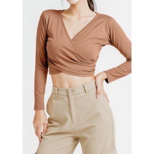 (COD) OH Fashion T-shirt Sling Crop Top Long #2537 (Part 1)