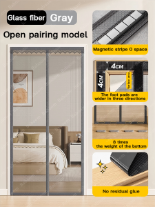 💥Durable over 100 years 💥Magnetic Screen Door Curtain  Anti Mosquito Net BLOCK Mosquito  Fly Insect Bug Curtain  Magnetic Door Screen  Simple Anti Mosquito Screen  Mesh Door Curtain Automatic Closing  Mesh for Home and Kitchen Net