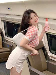 เสื้อยืดคอปท็อปเกาหลีสีพาสเทล, เสื้อยืดแขนสั้นๆ พรคอปกน่ารัก - JayJayfashion 51030