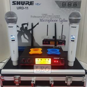 SHURE MICROPHONE URD 11 URD11 MIC GENGGAM WIRELESS + KOPER
