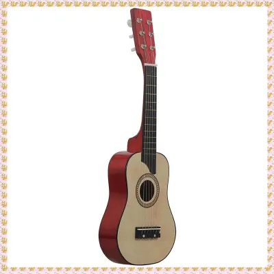 (JONP) 25 Inch Basswood Acoustic Guitar 6 Strings Small Mini Guitar with Guitar Pick Strings for Children Kids Gift Beginner
