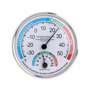 Dependable Household Monitor Meter Gauge Dual Readouts in One Dial for Outdoor Office/ Restaurant/ Hotel Lobby