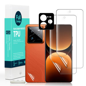 Ibywind miếng bảo vệ màn hình cho Realme GT 7 Pro 5g với 2 cái miếng dán film nhựa TPU linh hoạt 1 cái bảo vệ ống kính máy ảnh 1 cái phim sợi cacbon ủng hộ [Máy đọc vân tay dễ cài đặt]