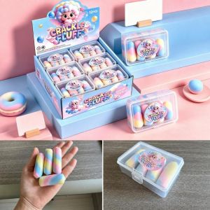 VERMILL Chocolate Wax Cracking Squeeze Toy Cat Paw Donut Crispy Stress Balls Crispy Feel Snowball Crunch Squishy Toy For Stress Anxiety Relief