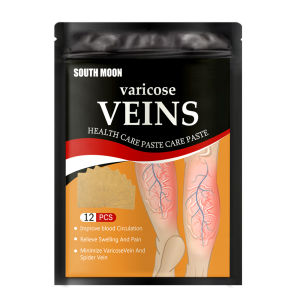 Hailicare 12Pcs Vein Health Patch Natural Herbs Cold Compresses Relieve Varicose Legs Blocked Blood Vessels for Vasculitis and Varicose Vein