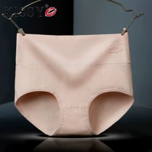 kissy Womens cotton belly retraction printed cotton high waist underwear Womens cotton graphene antibacterial underwear High waist belly lift 100% cotton antibacterial breathable triangle shorts head