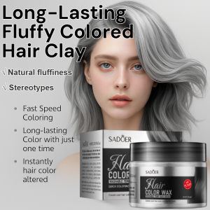 Temporary Hair Color Wax Hairstyle Mud Washable Styling Clay With Strong Hold Granny Grey Popular Colors For Men & Women