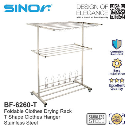 Sinor Rack Drying SINOR FULLY STAINLESS STEEL OUTDOOR FOLDABLE CLOTHES DRYING RACK ...