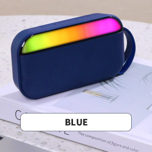 KISONLI S19 Speaker Bluetooth Portable dengan Lampu RGB & Bass Dingin - Warna Hitam