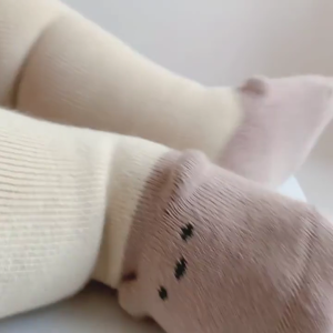 Newborn Baby Socks Thickened Loops for Autumn and Winter Warmth Boneless Toddlers Socks Loose Cuffs High Tube Socks