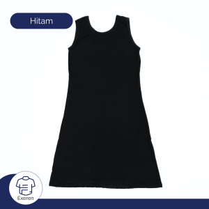 Casual Singlet Dress - Mini Dress Wanita Tanpa Lengan - Dress Polos