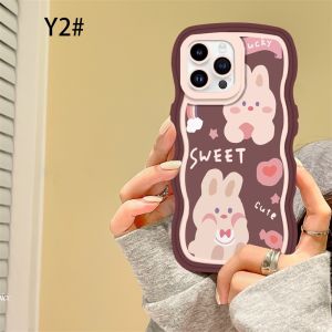 (Lokal Ready) Xinyu Casing hp iPhone 14 iPhone 14 Pro Max iPhone 11 iPhone13 Pro Max 11 Pro Max iPhone 12 XR XS MAX iPhone 6 6S 7 8 Plus SE 2020  Penutup Casing Ponsel TPU Tepi Gelombang Beruang Gadis KartunCase