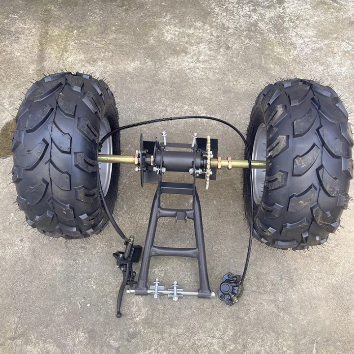 Diy Rear Axle Assembly Set DIY ATV rear axle assembly Tricycle rear axle 8 inch wheels ATV tires ...