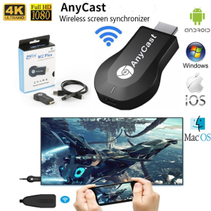 Anycast for Non Smart TV M9/M2plus HDMI WiFi Display Dongle Mirroring Cast Screen Wireless Display Receiver Support Chromecast Miracast DLNA Airplay for IOS/Android/Windows/Mac/TV/Projector