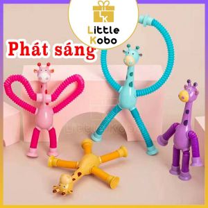 Hươu Cao Cổ Lò Xo Kéo Dài Tay Chân Có Đèn Led Hươu Co Giãn Dãn Đồ Chơi Giáo Dục Cho Bé Phát Triển Tư Duy Trẻ Em