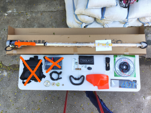 ในไทย เครื่องตัดหญ้าไฟฟ้า 24V+แบตเตอรี่12ah แบบชาร์จแบตได้ แถมฟรีอุปกรณ์ครบชุด เครื่องตัดหญ้าสวน